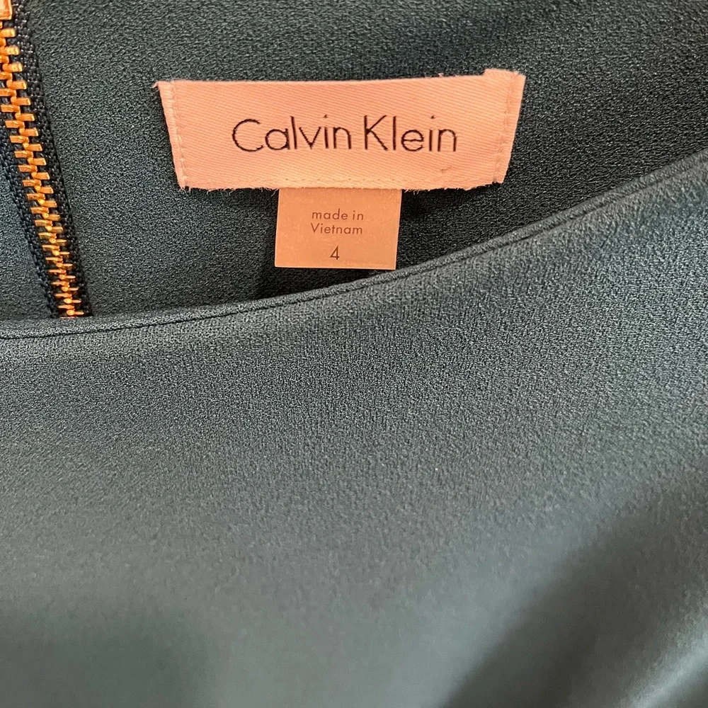 Calvin Klein Teal Long Sleeve Dress - Picture 4 of 4